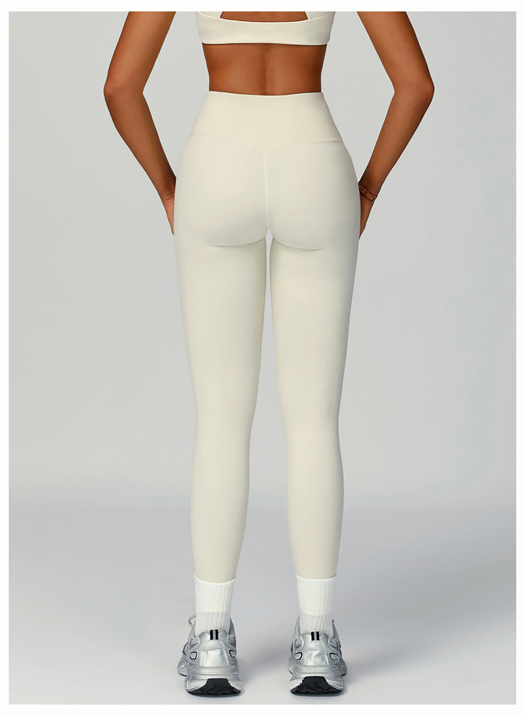 Environmentally friendly recycled high waist leggings outdoor running yoga pants women's quick-drying sports fitness pants