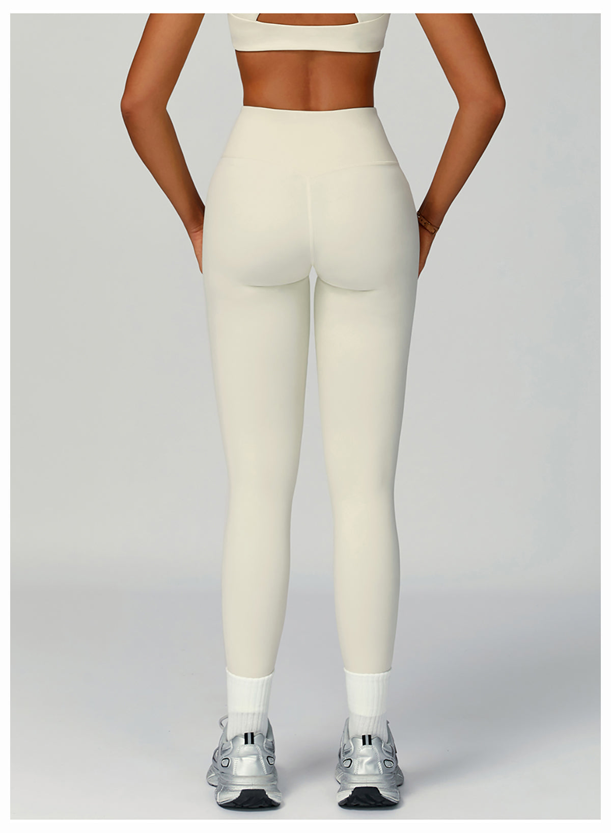 Environmentally friendly recycled high waist leggings outdoor running yoga pants women's quick-drying sports fitness pants