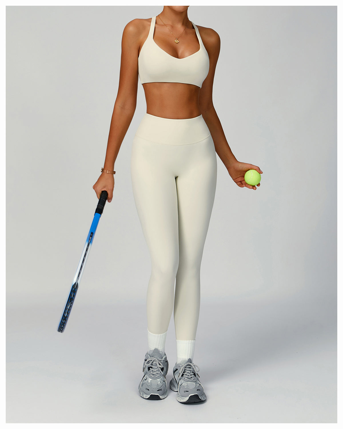 Environmentally friendly recycled high waist leggings outdoor running yoga pants women's quick-drying sports fitness pants