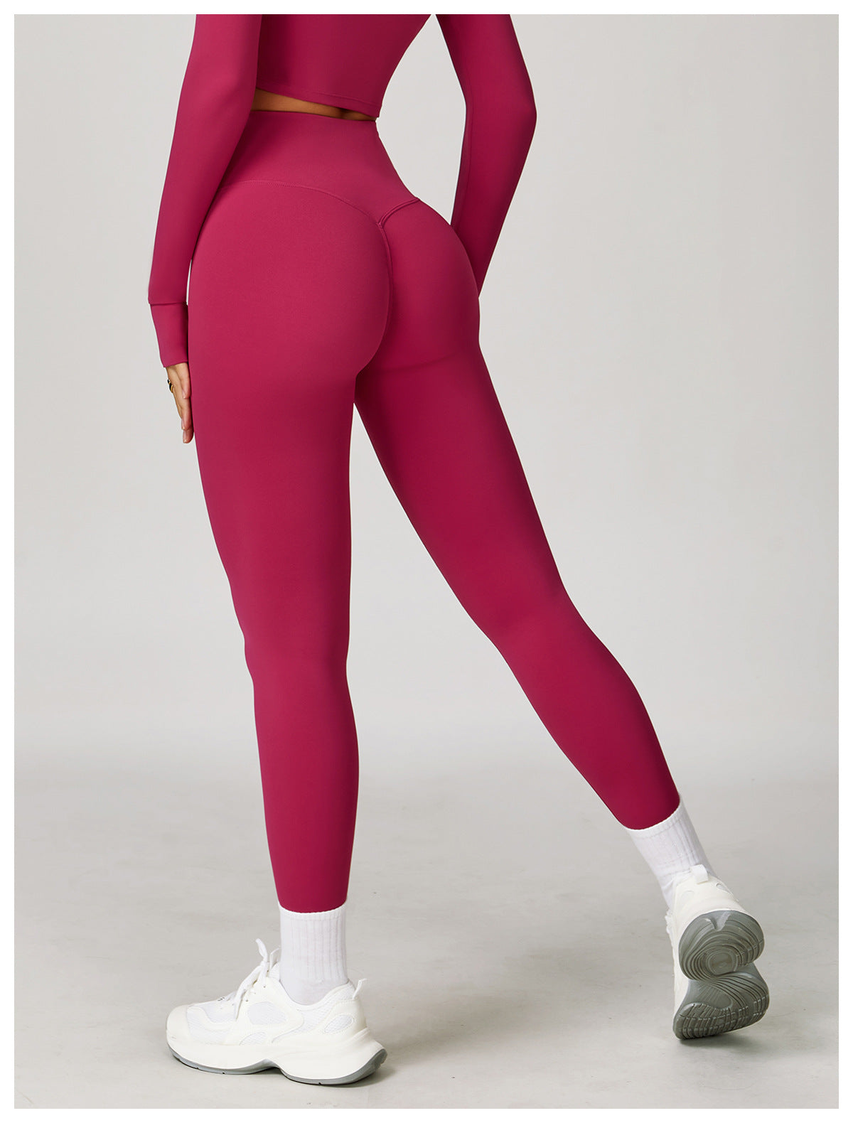 Running nude quick-drying fitness pants breathable outer wear tight sports pants high waist hip lift yoga pants women