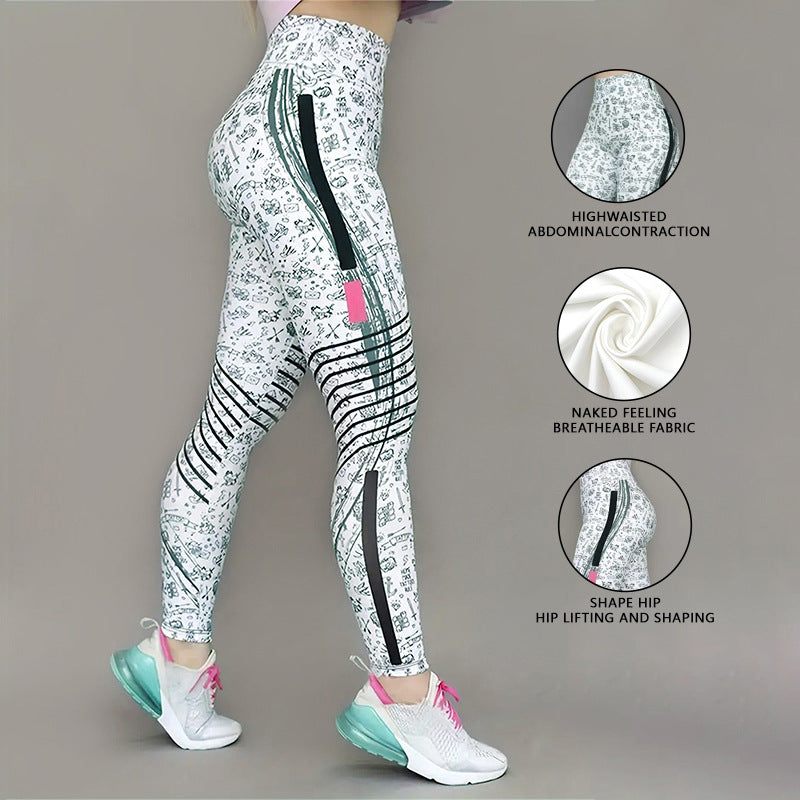  printed yoga pants