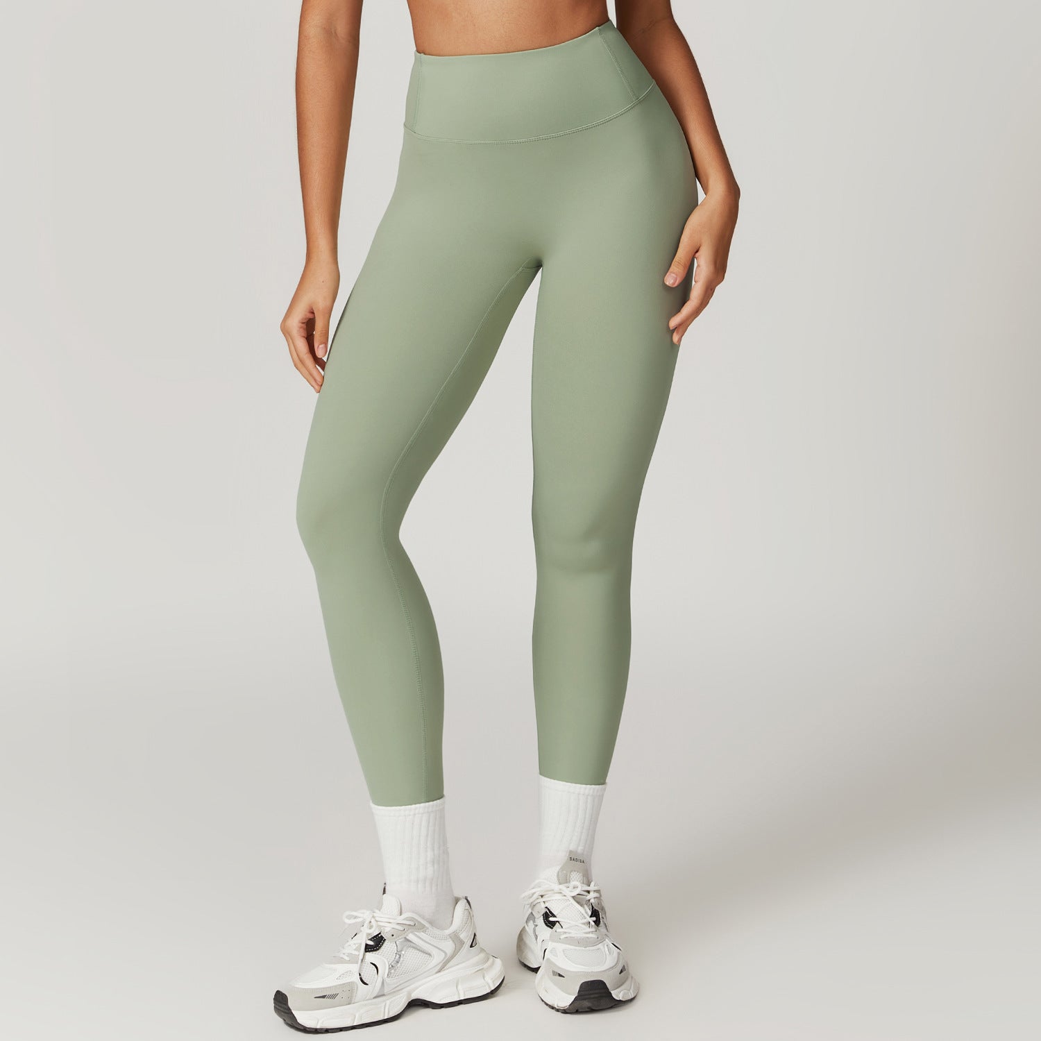 Running nude quick-drying fitness pants breathable outer wear tight sports pants high waist hip lift yoga pants women