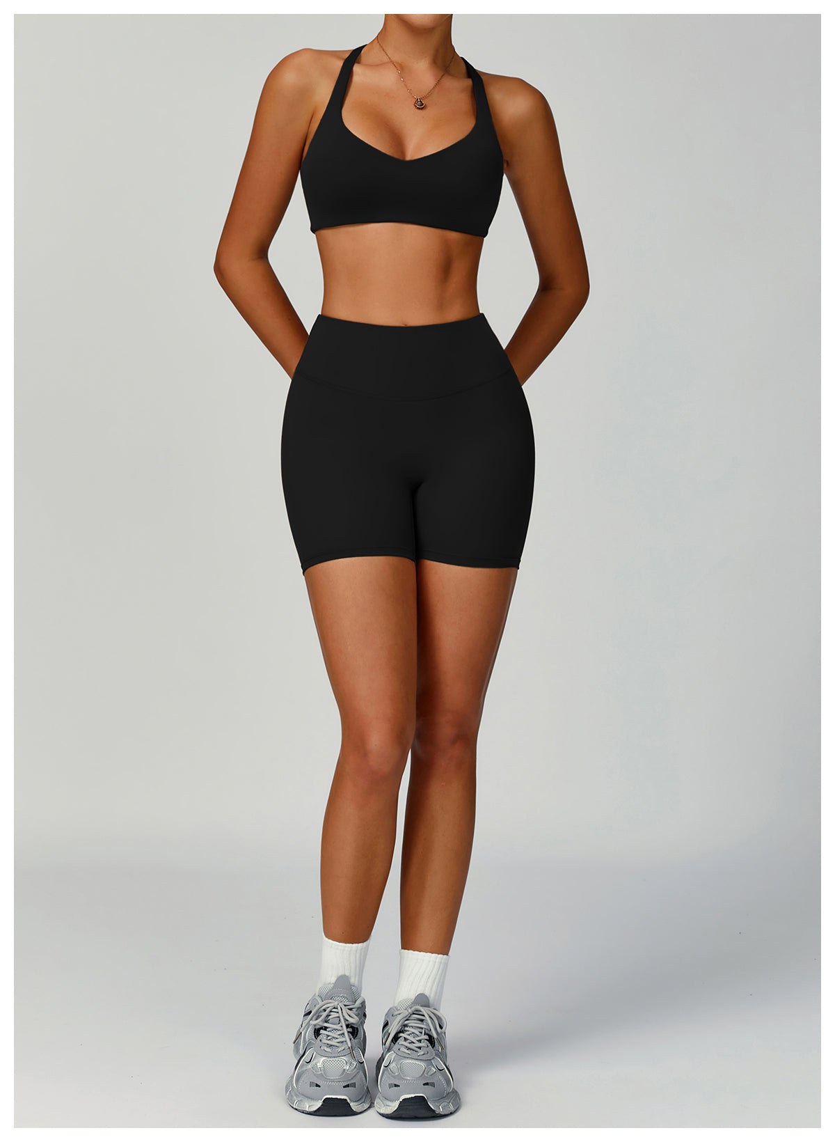 Sports shorts eco-friendly recycled high waist fitness shorts women's outdoor running sports yoga pants