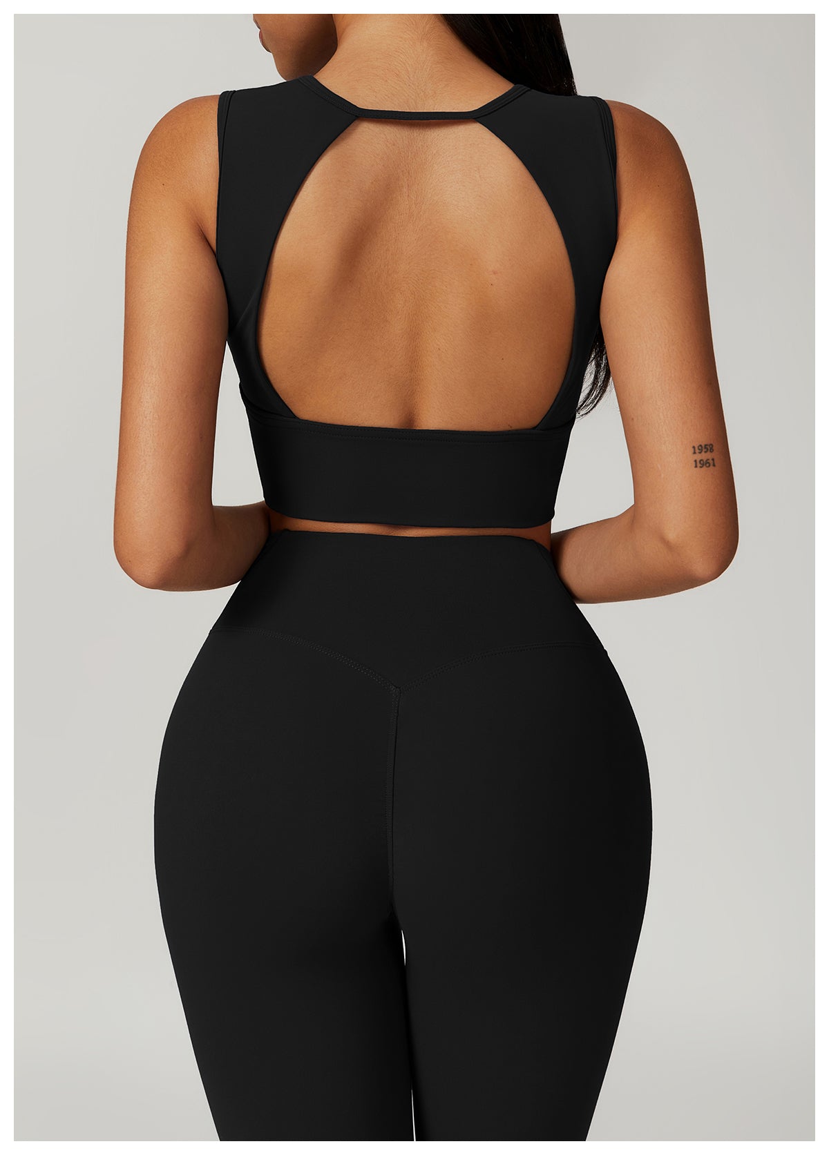 Brushed beautiful back one-piece sports bra for women shockproof gathered yoga bra running fitness vest