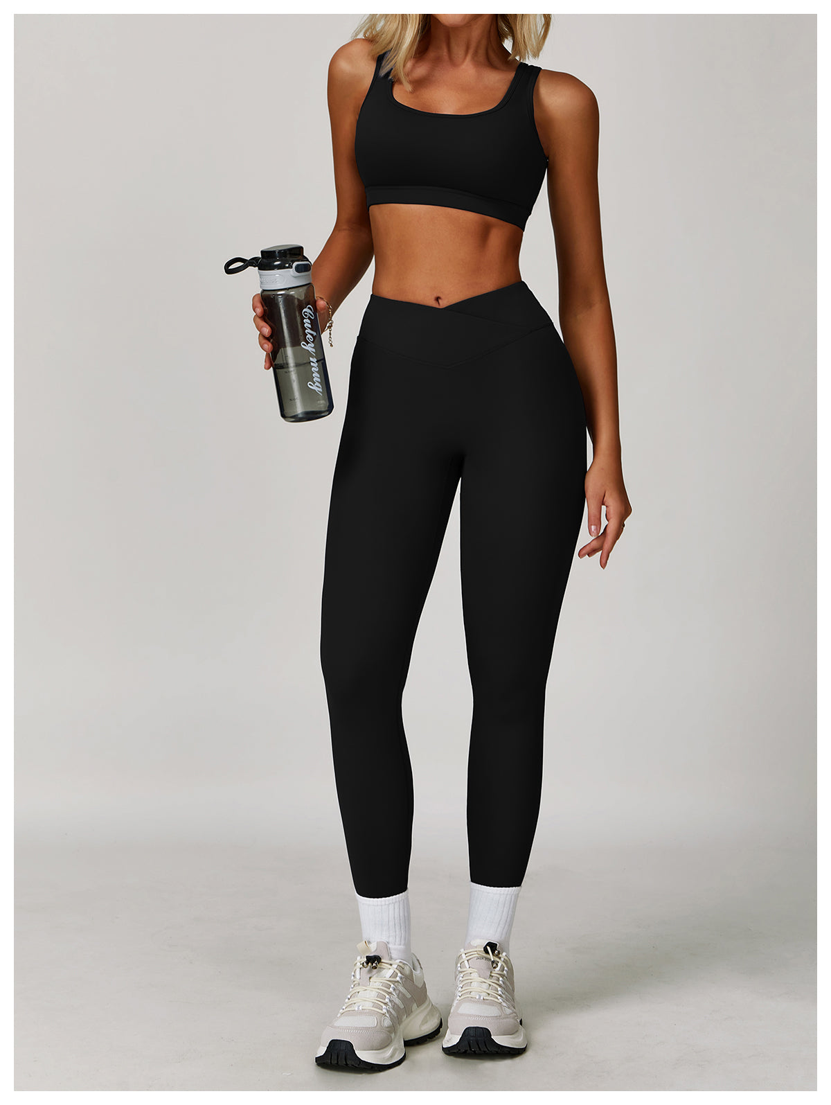 Nude Yoga Pants Cross High Waist Tight Casual Pants Running Sports Fitness Yoga Pants