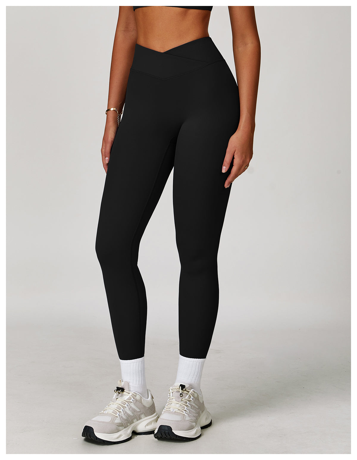 Nude Yoga Pants Cross High Waist Tight Casual Pants Running Sports Fitness Yoga Pants