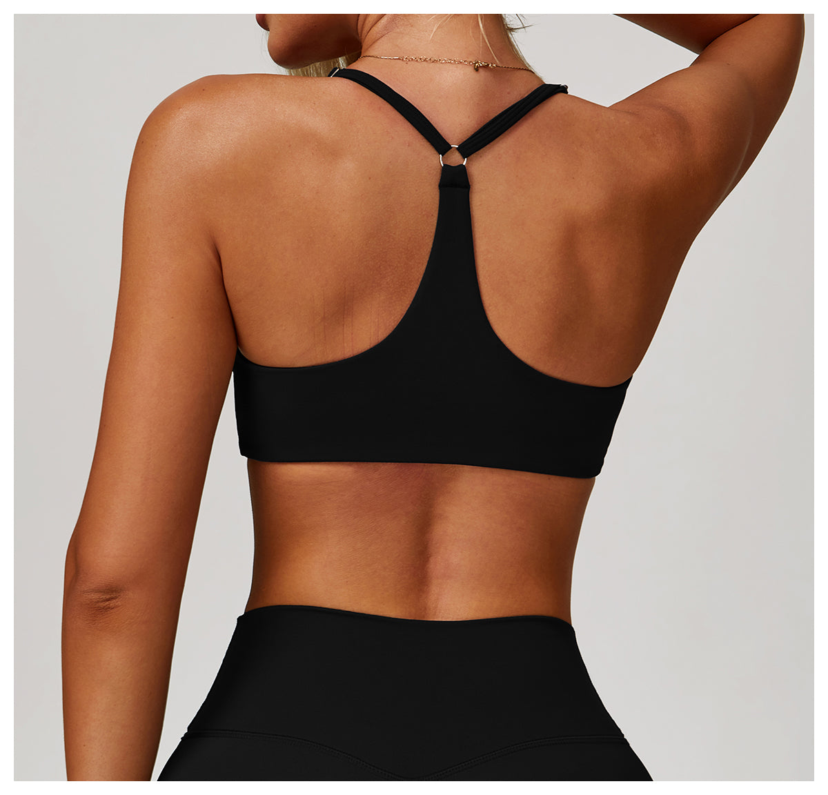 Sanded yoga bra women's tight beauty back fitness yoga clothes running exercise sports underwear