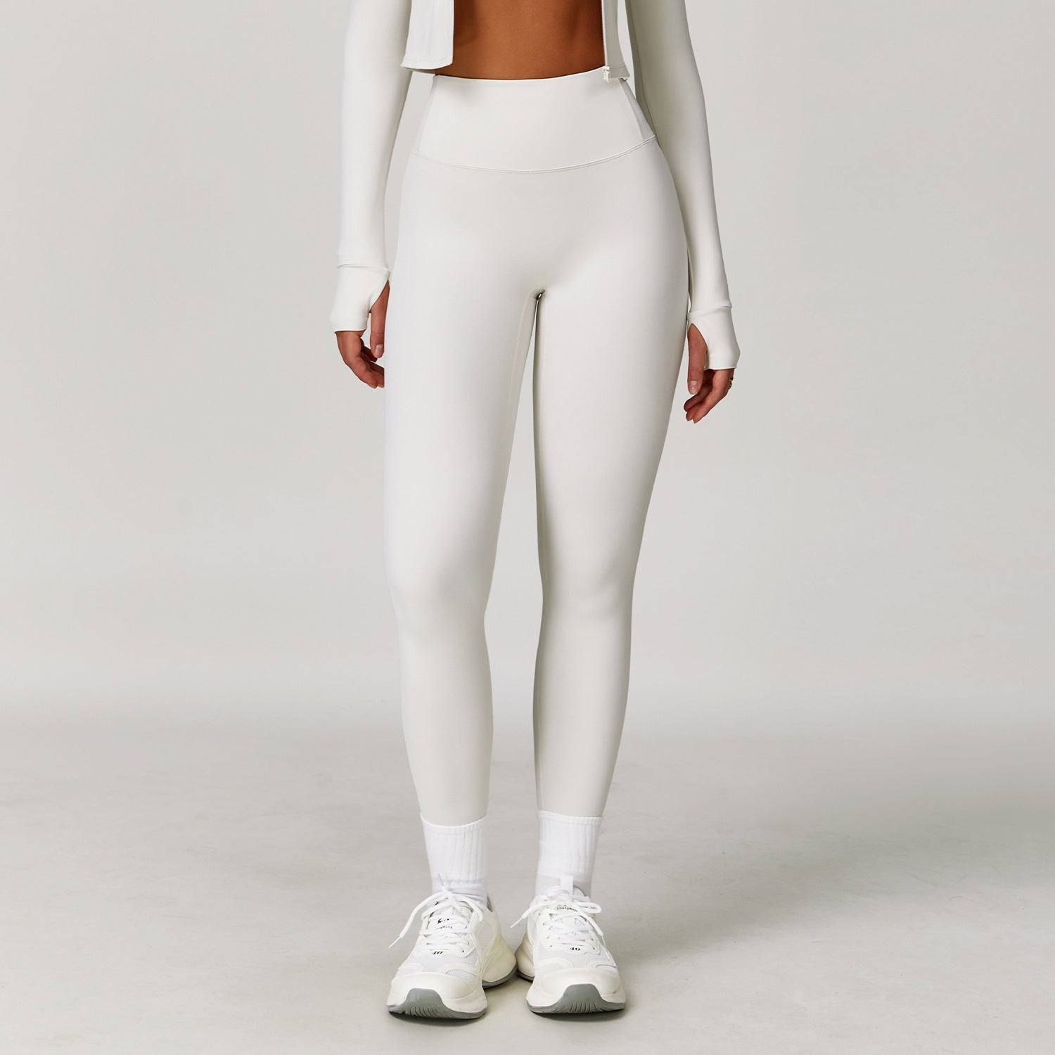 Running nude quick-drying fitness pants breathable outer wear tight sports pants high waist hip lift yoga pants women