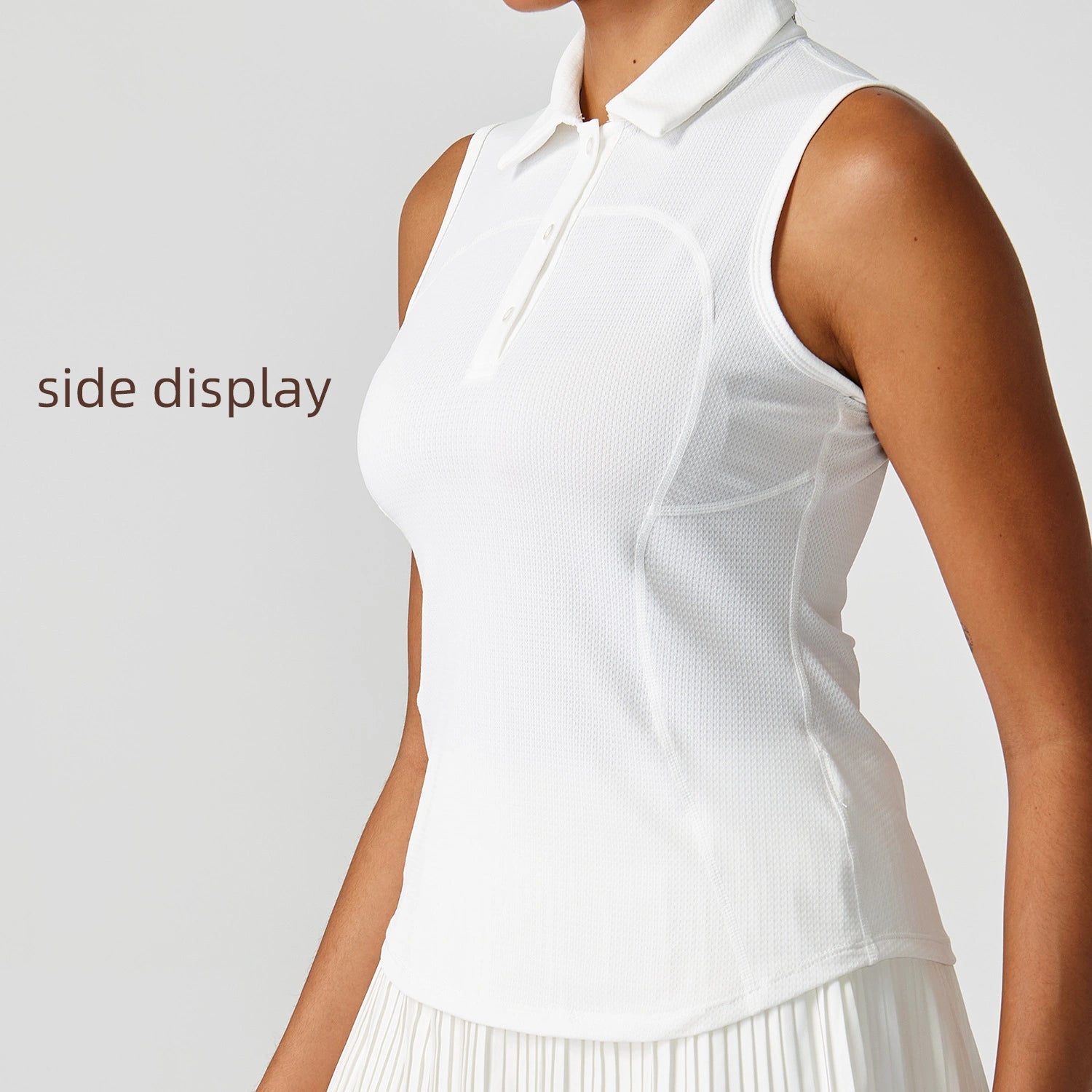 Tennis Suit POLO Shirt Women's Sleeveless Quick Dry Breathable Yoga Golf Sports T-Shirt