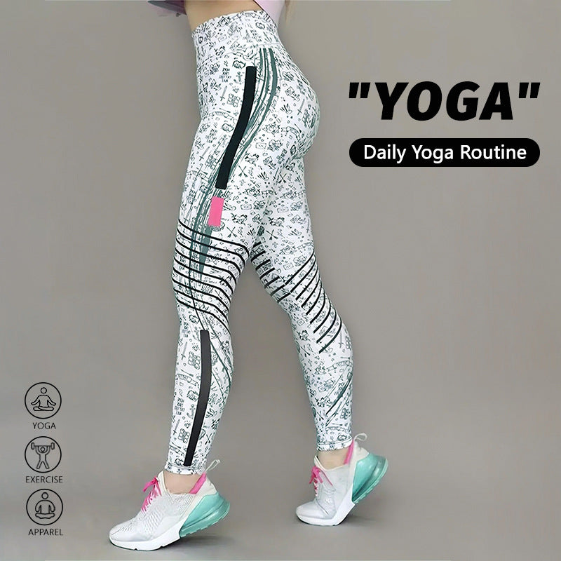  printed yoga pants