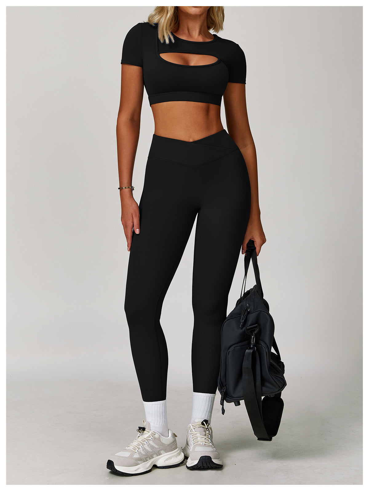 Nude Yoga Pants Cross High Waist Tight Casual Pants Running Sports Fitness Yoga Pants