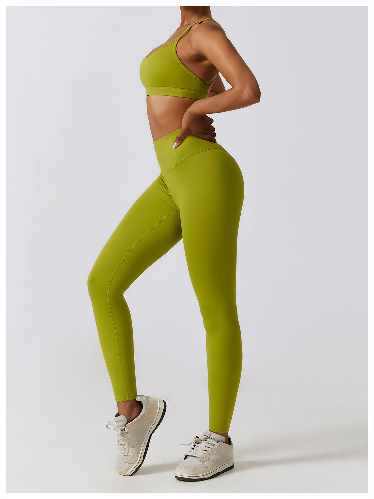 Running nude quick-drying fitness pants breathable outer wear tight sports pants high waist hip lift yoga pants women