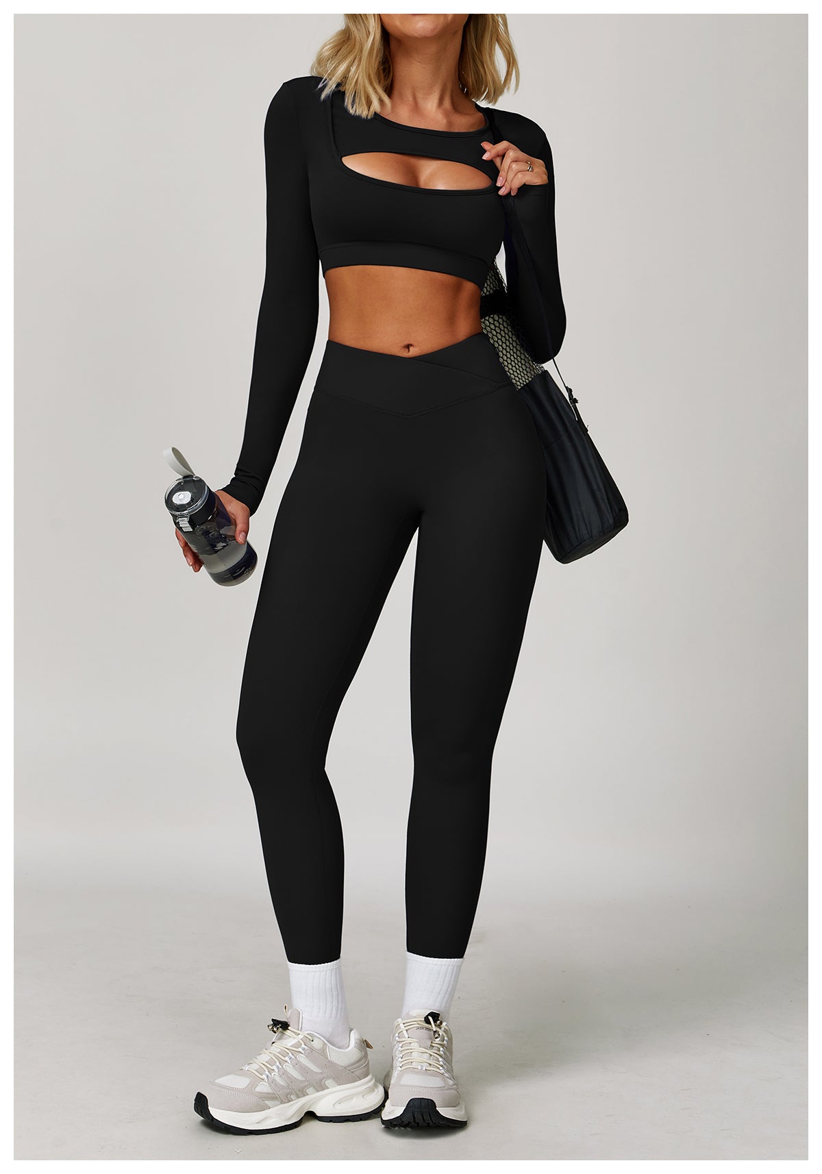Nude Yoga Pants Cross High Waist Tight Casual Pants Running Sports Fitness Yoga Pants