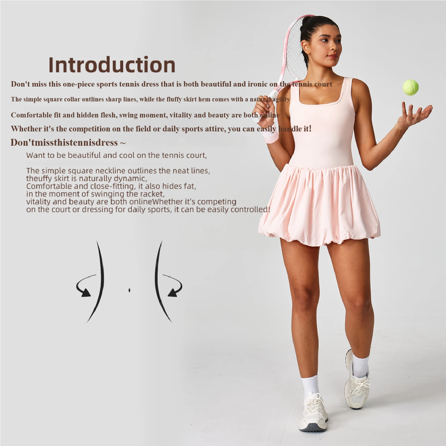Fake two golf sports dresses for women outdoor leisure fitness dance one-piece tennis skirts