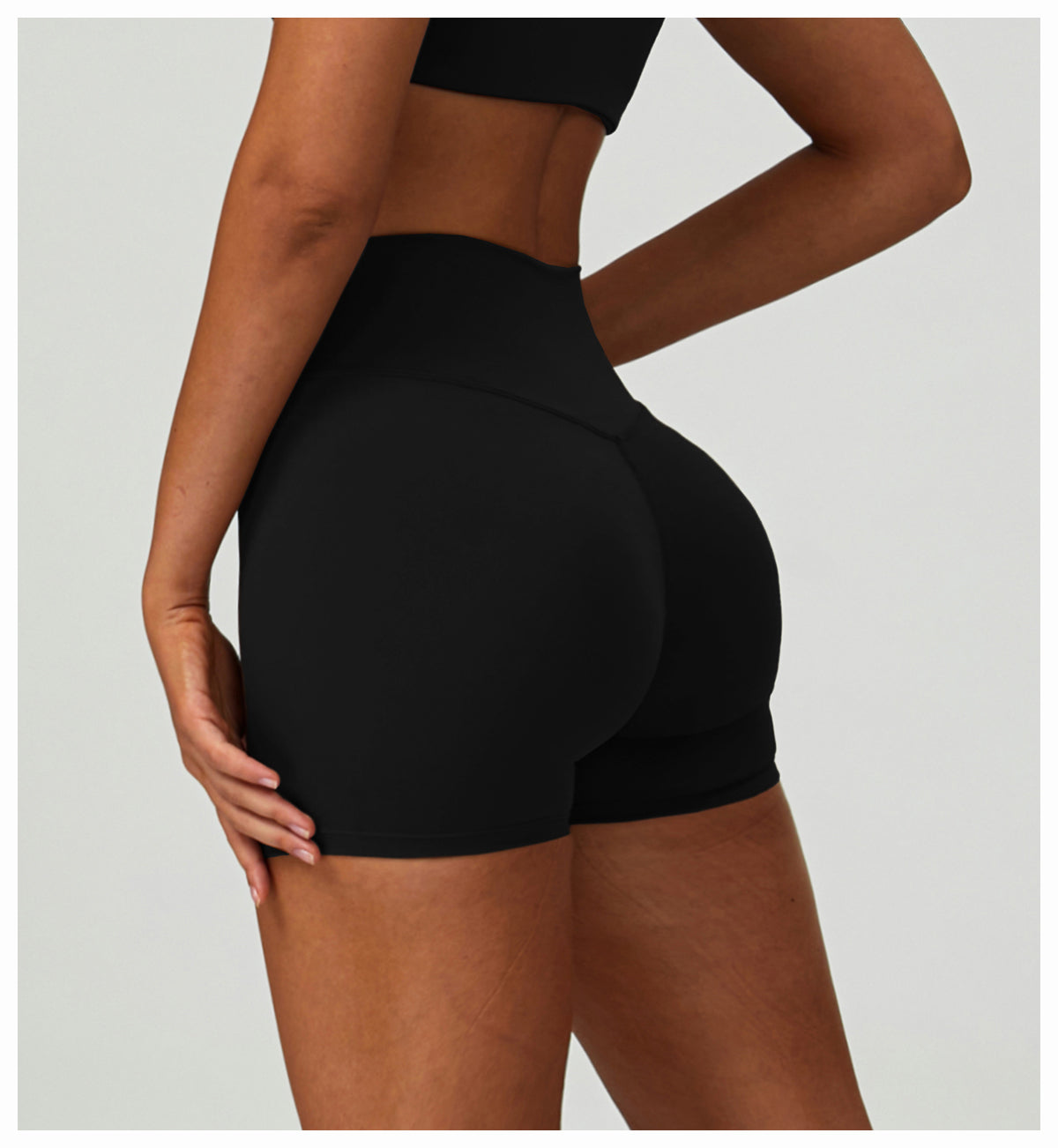 Yoga shorts tight high waist quick-drying outdoor sports shorts women's casual running fitness clothes