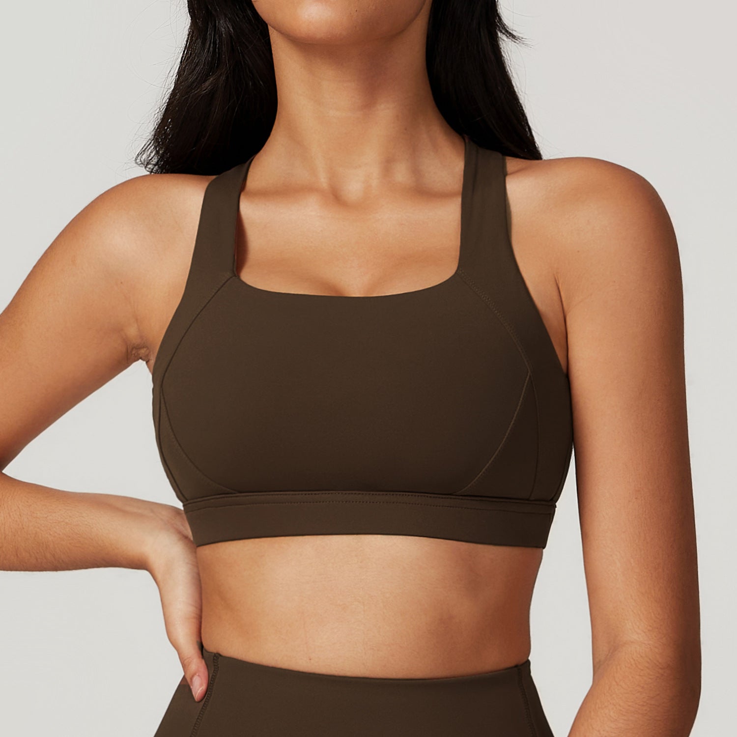 Tight Yoga Vest Sports Bra Shockproof High Intensity Pilates Running Outdoor Fitness Wear