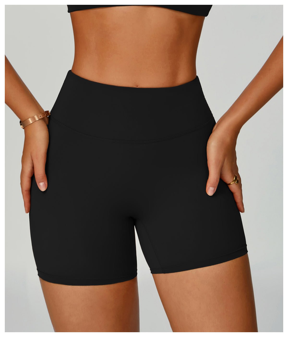 Sports shorts eco-friendly recycled high waist fitness shorts women's outdoor running sports yoga pants