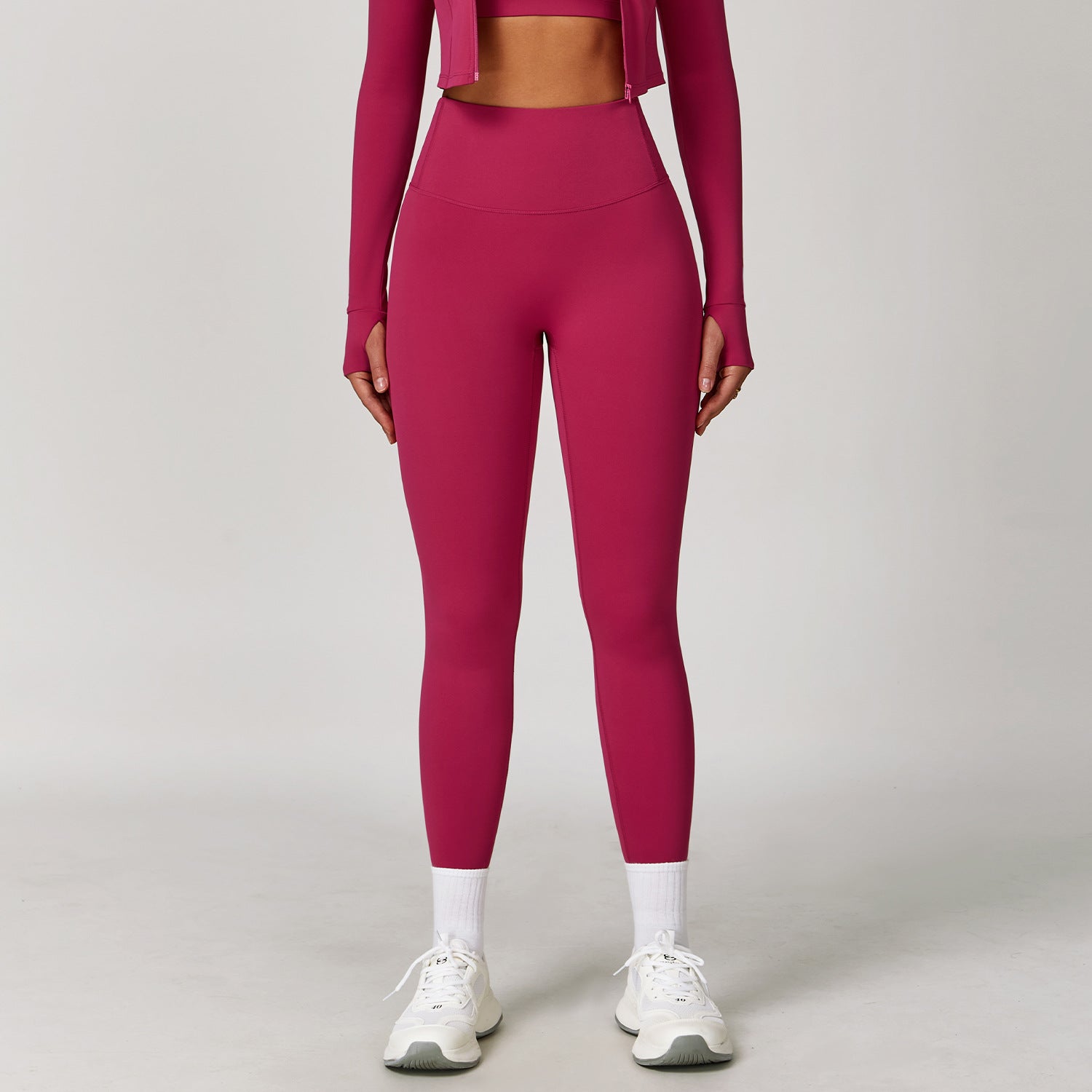 Running nude quick-drying fitness pants breathable outer wear tight sports pants high waist hip lift yoga pants women
