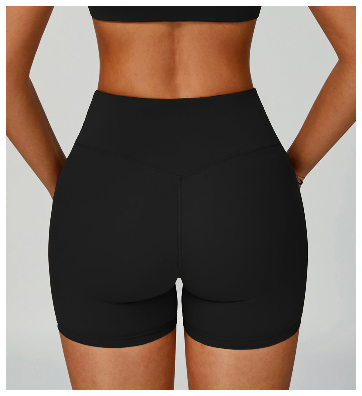 Sports shorts eco-friendly recycled high waist fitness shorts women's outdoor running sports yoga pants