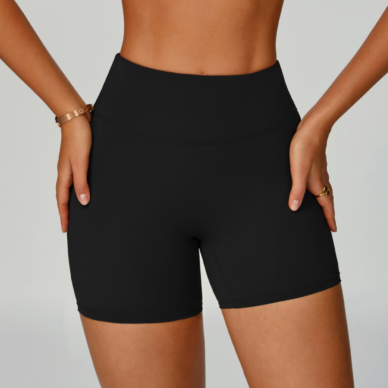Sports shorts eco-friendly recycled high waist fitness shorts women's outdoor running sports yoga pants