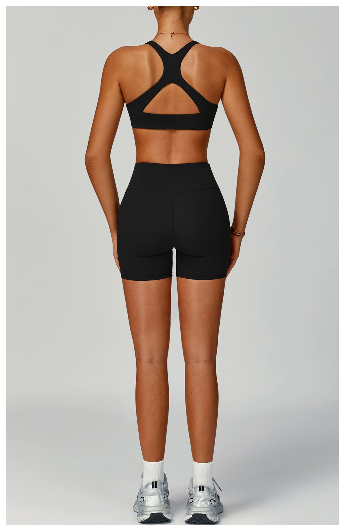 Sports shorts eco-friendly recycled high waist fitness shorts women's outdoor running sports yoga pants