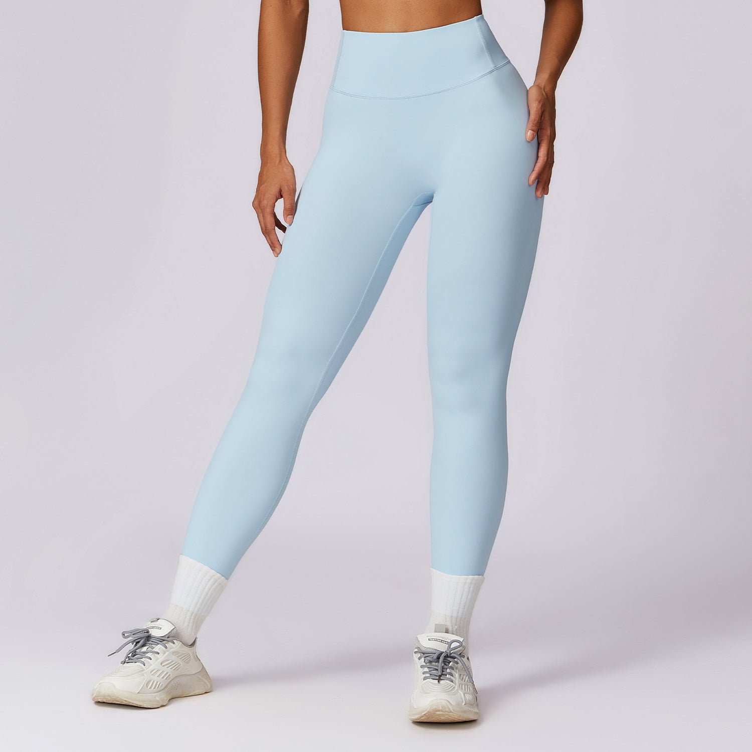 Running nude quick-drying fitness pants breathable outer wear tight sports pants high waist hip lift yoga pants women