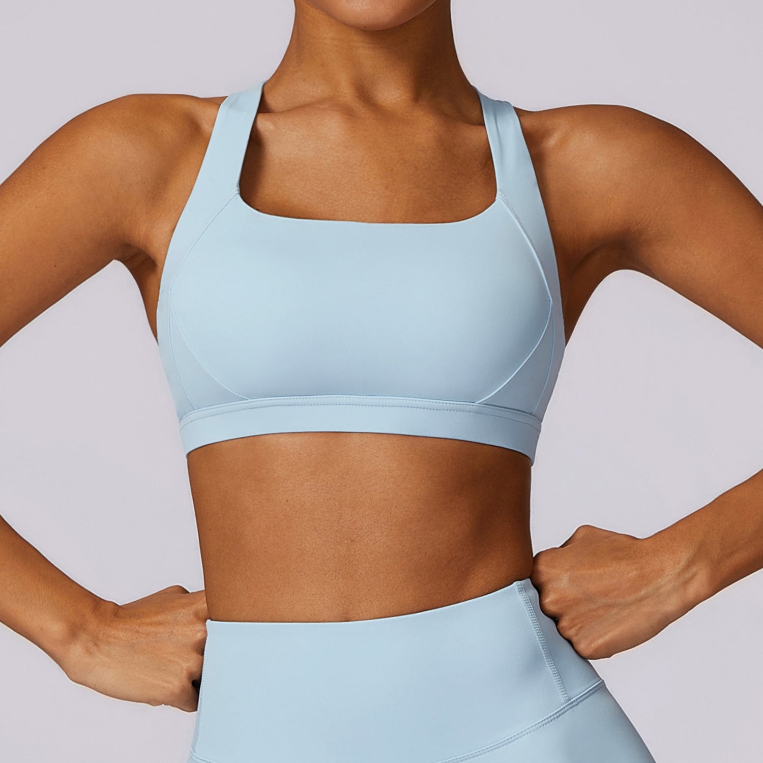 Tight Yoga Vest Sports Bra Shockproof High Intensity Pilates Running Outdoor Fitness Wear