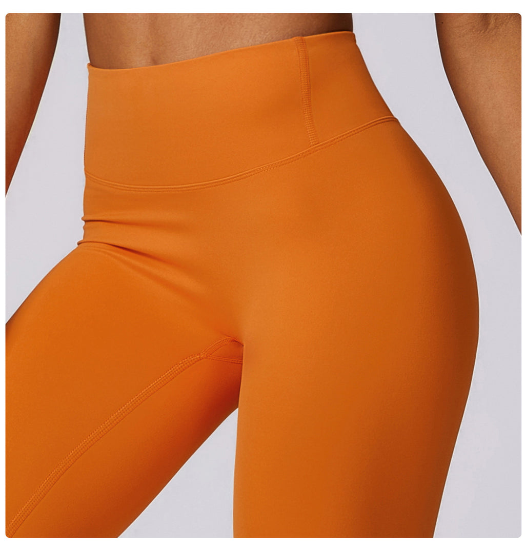 Running nude quick-drying fitness pants breathable outer wear tight sports pants high waist hip lift yoga pants women