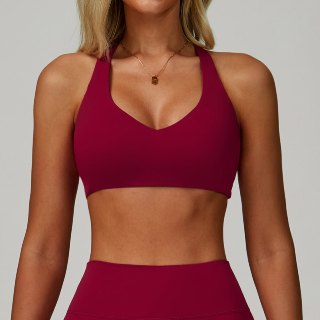 Outdoor sports underwear quick-drying I-shaped beautiful back fitness clothes cross-border women's running yoga bra