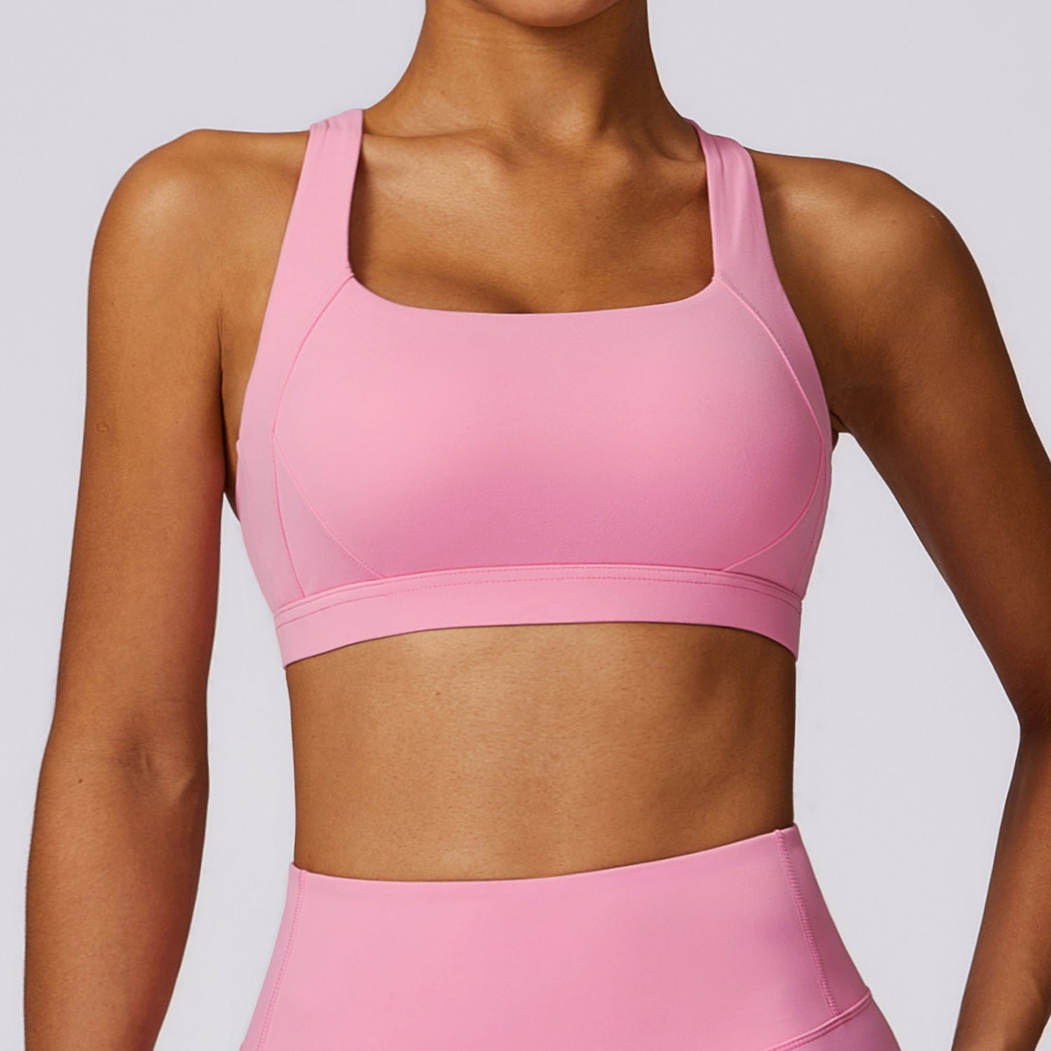 Tight Yoga Vest Sports Bra Shockproof High Intensity Pilates Running Outdoor Fitness Wear