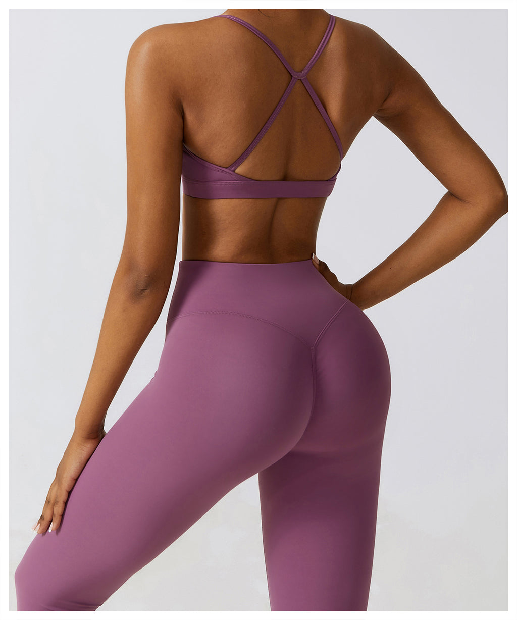 Running nude quick-drying fitness pants breathable outer wear tight sports pants high waist hip lift yoga pants women
