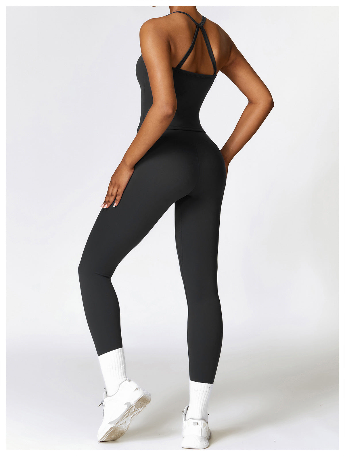 Winter brushed beautiful back yoga vest quick-drying fitness top outer wear running sports vest women