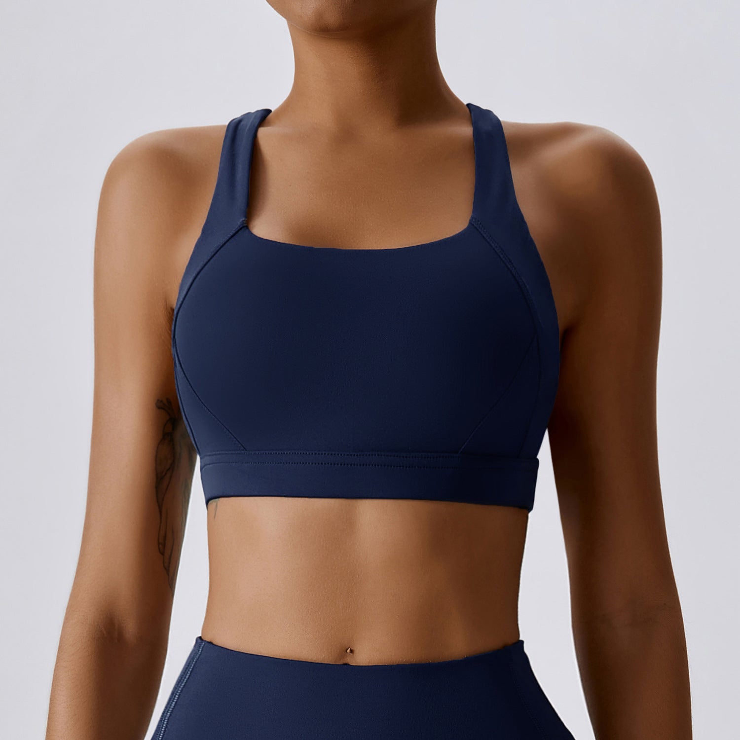 Tight Yoga Vest Sports Bra Shockproof High Intensity Pilates Running Outdoor Fitness Wear