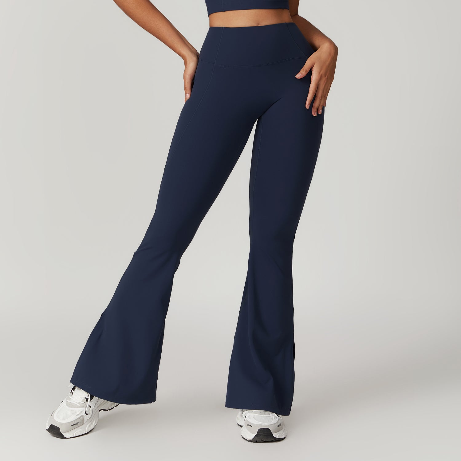High-waisted wide-leg bootcut yoga pants for fitness and exercise
