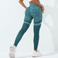 High-Waisted Leopard Print Yoga Leggings with High Support & Non-Shifting Pattern for Gym Training