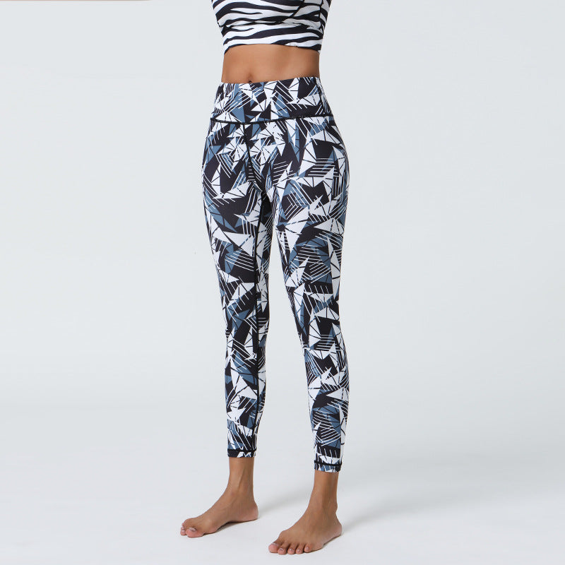 Diverse Prints High Support Muscle Compression Printed Yoga Leggings for Gym & Outdoor