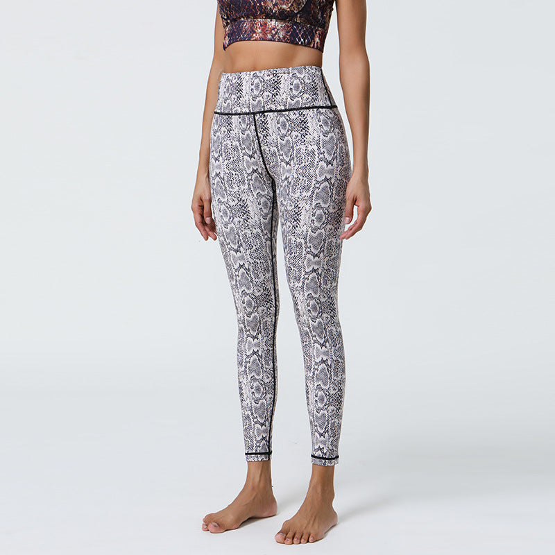 High Support Printed Yoga Pants with Long-Lasting Diverse Prints, Elastic Comfort for Gym & Outdoor Wear