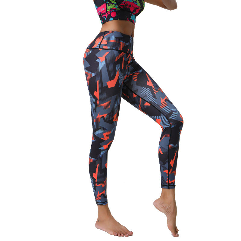 Diverse Prints High Support Muscle Compression Printed Yoga Leggings for Gym & Outdoor