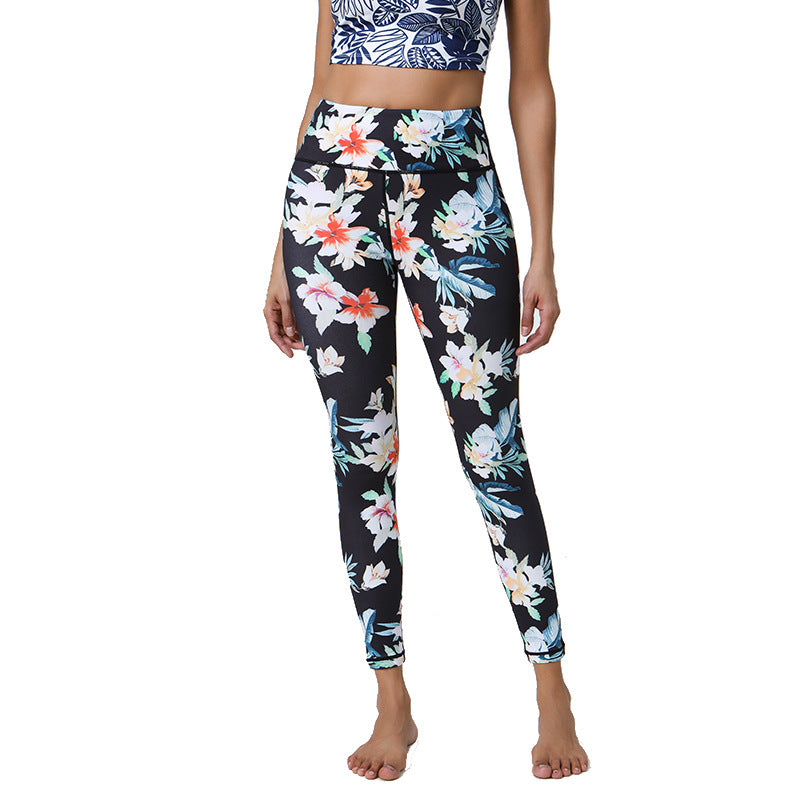 Diverse Prints High Support Elastic Yoga Pants for Gym - Long-Lasting Non-Shifting Prints & Muscle Compression Wear