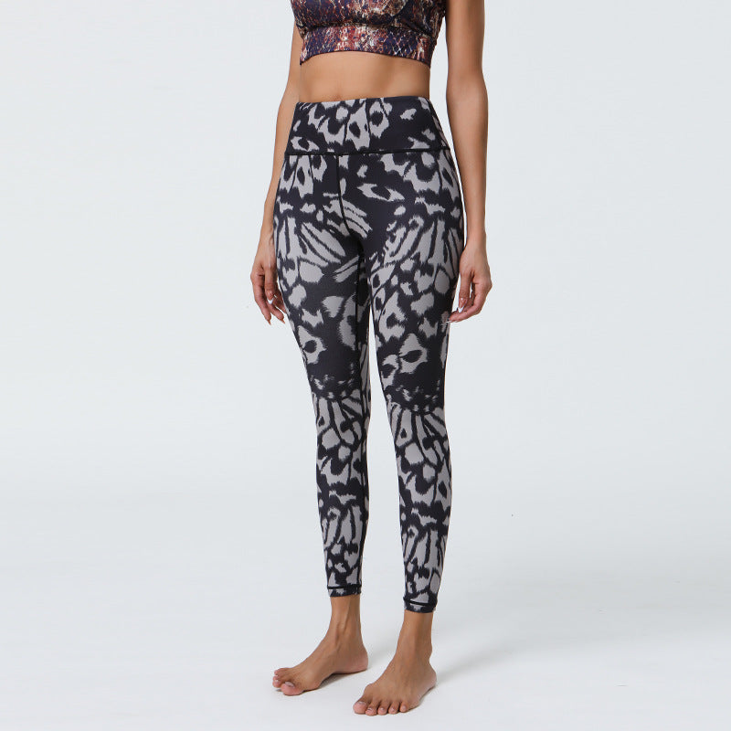 High Support Printed Yoga Leggings with Long-Lasting Non-Shifting Prints, Elastic Comfort for Fitness Enthusiasts