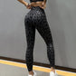High-Waisted Leopard Print Yoga Leggings with High Support & Slimming Fit