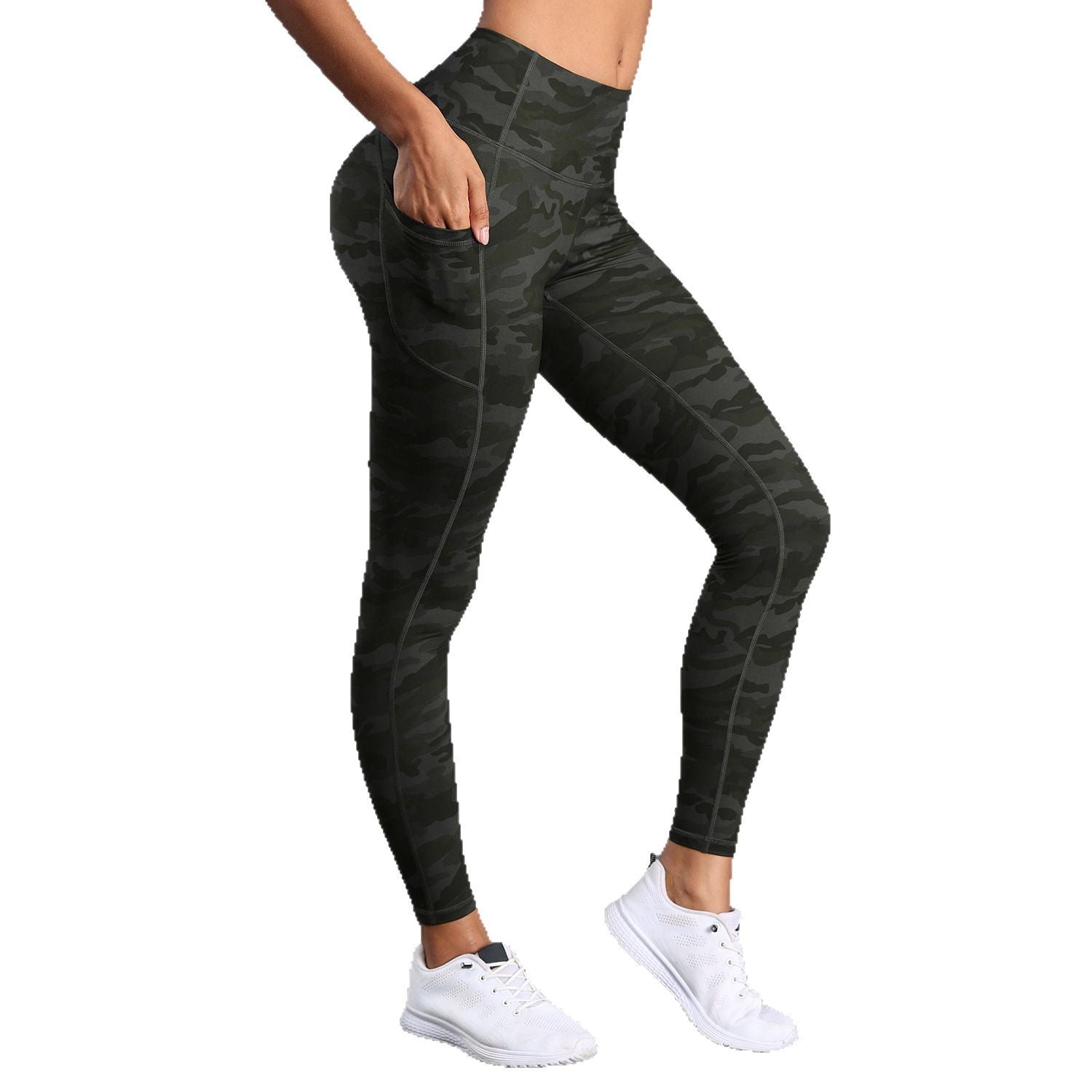 Sun-Protective & Breathable Long-Sleeve Yoga Top with Pocket - Autumn-Winter Adapted Slim-Fit Quick-Dry Warm-Keeping Elastic Stretching Tops for Women