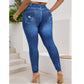 Denim-Like Yoga Leggings for Slimming Outer Wear with Pocket Design - Elastic Comfort, Daily Versatile and Wear-Resistant