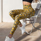 High Support Leopard Print Yoga Leggings with Muscle Compression for Gym