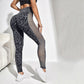 High-Waisted Leopard Print Yoga Leggings with Slimming & Hip-Lifting for Gym Training
