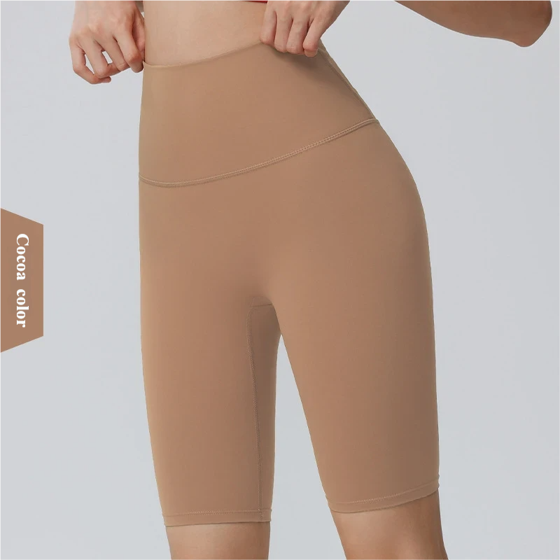 Five-point sports shorts, women's sports, outdoor peach, buttocks, fitness pants, high waist, tummy tuck, yoga shorts, running Pilates