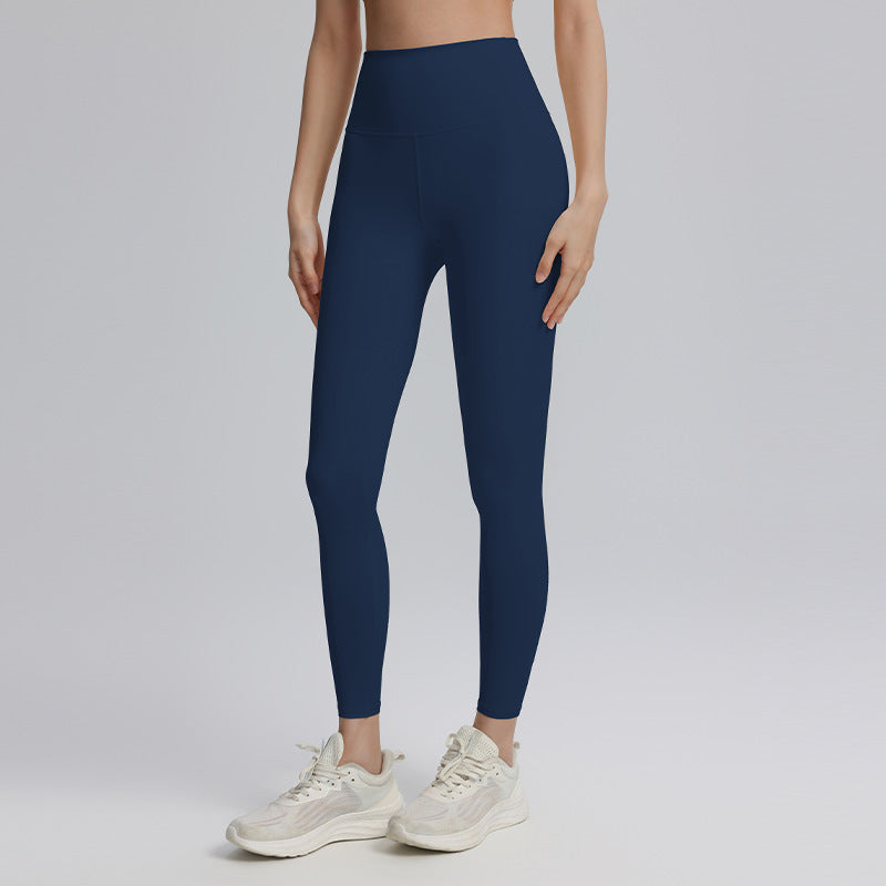 Cropped yoga pants sports, outdoor high-waisted abdominal fitness, quick-drying, breathable, high-elasticity running yoga clothes, women's summer light