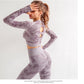 Sun-Protective & Breathable Long-Sleeve Yoga Top with Quick-Dry & Warm-Keeping for Gym