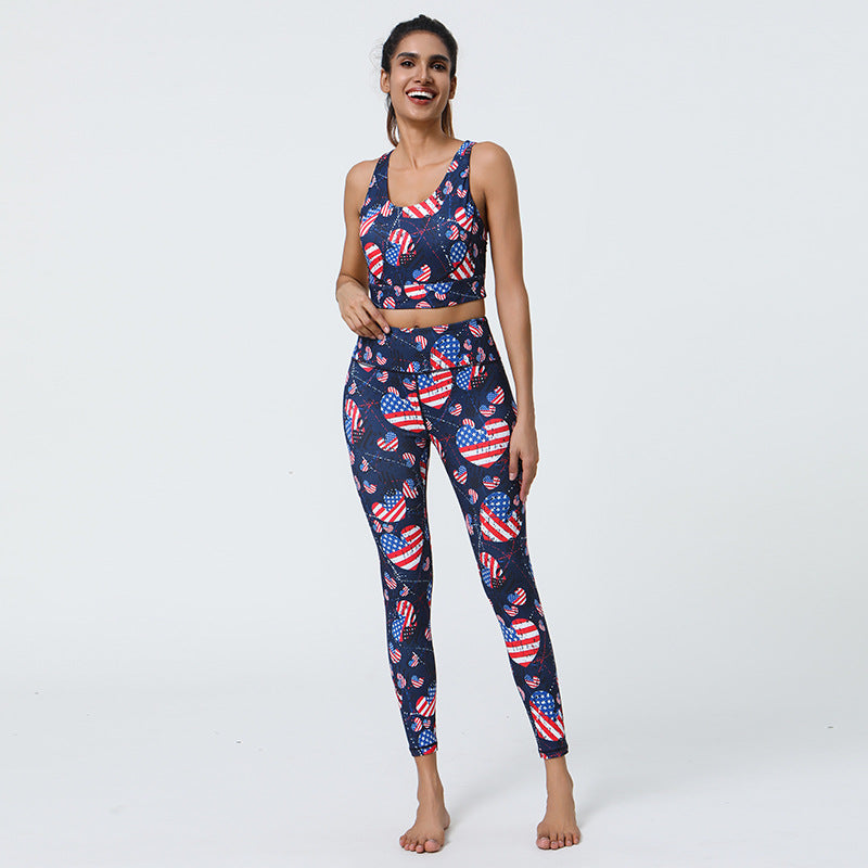 Printed Yoga Leggings with Long-Lasting Prints & High Support