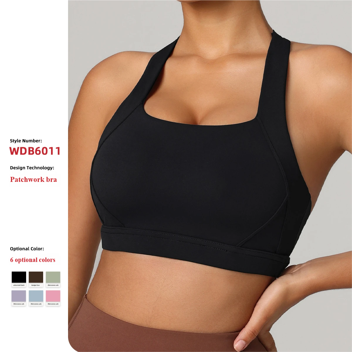 European and American cross-border Amazon specializes in sports bras with high strength, high strength, shockproof and gathered Pilates fitness clothes